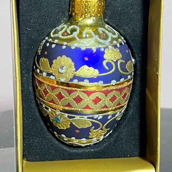 Valerie parr hill Fabergé style egg Christmas ornament - Picture 2 of 11